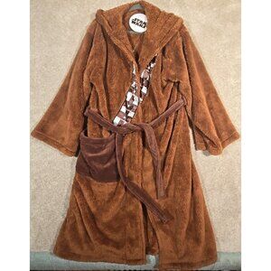 Star Wars Chewbacca Hooded Bathrobe Robe Factory Comfy Cozy Adults One Size